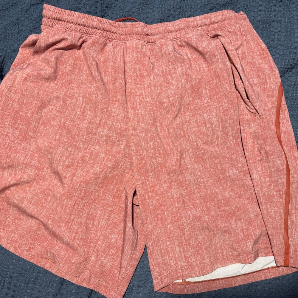 lululemon athletica liner shorts in Red